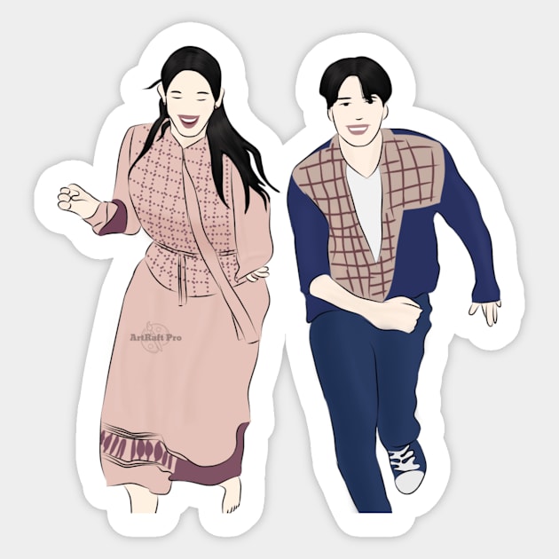 Hometown Cha Cha Cha Korean Drama Sticker by ArtRaft Pro